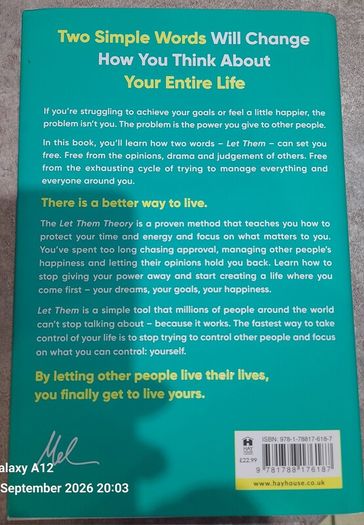 The let them theory...Mel Robbins