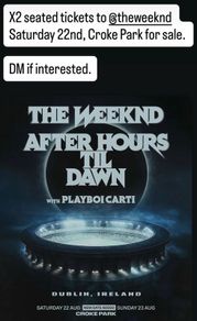 The Weeknd: After Hours Til Dawn Tour Croke Park Dubin