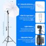 2.6m x 3m / 8.5ft x 10ft Background Support System and 800W 5500K Umbrellas Softbox Continuous Lighting Kit for Photo Studio Product,Portrait and Video Shoot Photography (FREE POSTAGE) Image 5