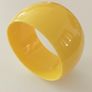 Yellow Plastic 80's Style Bangle Image 3