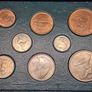 Ireland 1949 1951 1952 1953 Coin Set Half Crown to Farthing Superb Condition Coins!! Image 6
