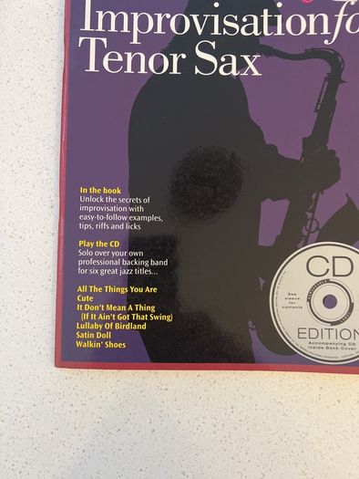 Sheet music GO Solo Jazz  Improvisation For Tenor Sax Book and CD