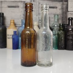 404 - Set of Two Goodalls of Ireland Vintage Collectible Decorative Bottles