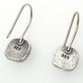 Vintage 925 Sterling Silver & Blue Agate Earrings Image 4