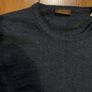 Mens Navy Merino Wool Jumper Size S Image 2