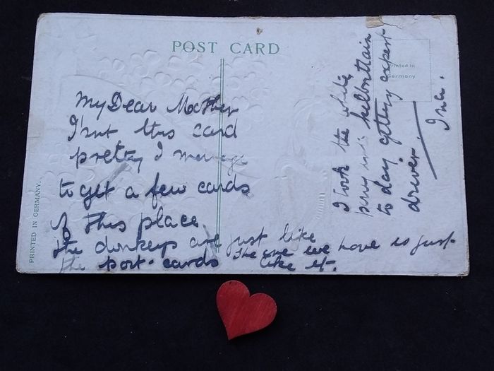 Ireland Postcard : Embossed " Exile of Erin " Antique St. Patrick's Day Postcard