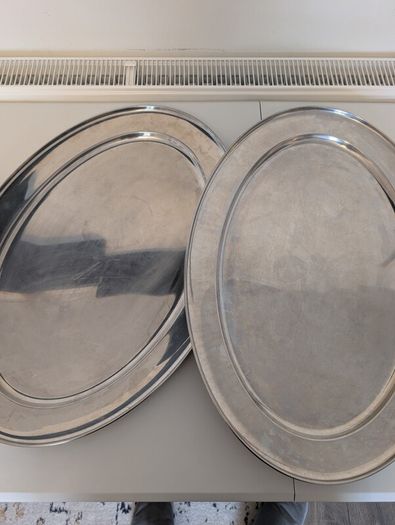 Stainless Steel Oval Serving Tray 65cm