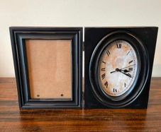Hinged Picture Frame Clock | Elegant Decorative Timepiece
