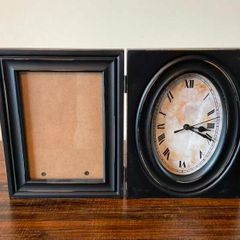 Hinged Picture Frame Clock | Elegant Decorative Timepiece