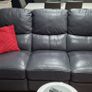 3 seater power recliner and power recliner grey real lethear Image 2