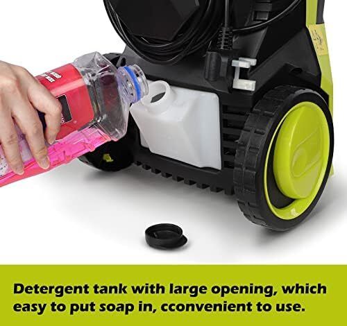 2000W Pressure Washer, 150Bar 450L/H Portable Jet Washer Pressure Washers with Patio Cleaner, High Power Washing Machine Cleaner for Deep Cleaning Tools for Cars Patio Driveway Home Use