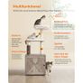 Cat scratching tree  2-in-1 Modern Cat Tree Image 3