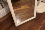 Rectangular Mirror Freshly painted in Farrow and Ball New White Eggshell.- 42 cm by 34 cm