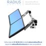 LX Dual Side by Side Desk Mount LCD Arm Image 2