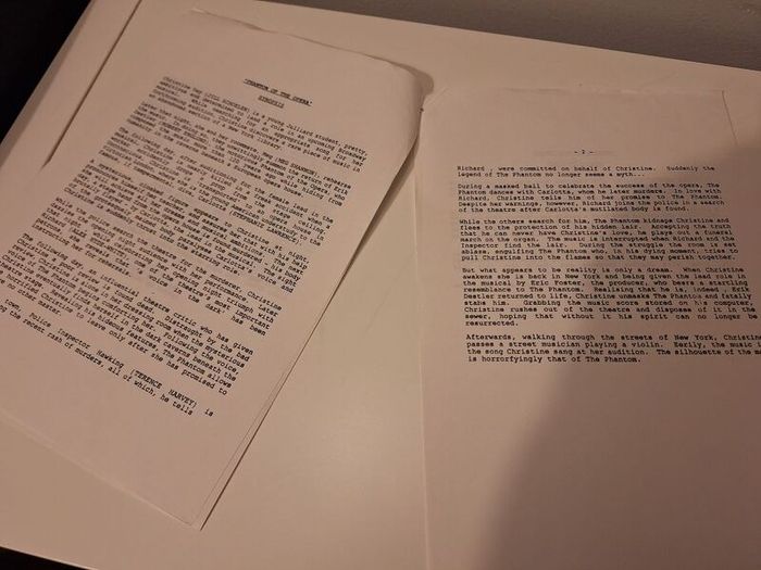 1989 Phantom Of The Opera Press Kit Starring Robert Englund