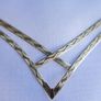 Vintage Solid 9ct Gold 375 Flat Herringbone Style Wishbone Necklet 2,08g Image 10