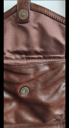 M&S Collection Genuine Leather Crossbody  Dark Tan