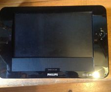 Philips Portable DVD Player for parts + Holder
