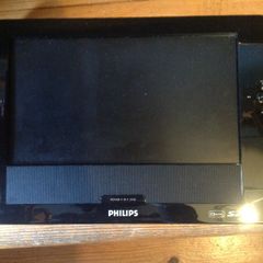 Philips Portable DVD Player for parts + Holder