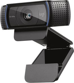 HD Pro Webcam, Full HD 1080p/30fps Video Calling, Clear Stereo Audio, HD Light Correction, Privacy Shutter, Streaming, Works With Skype,Zoom,FaceTime, PC/Mac/Laptop/Tablet/XBox - Black