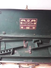 Antique double gun case