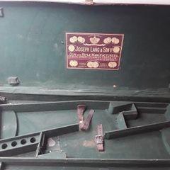 Antique double gun case