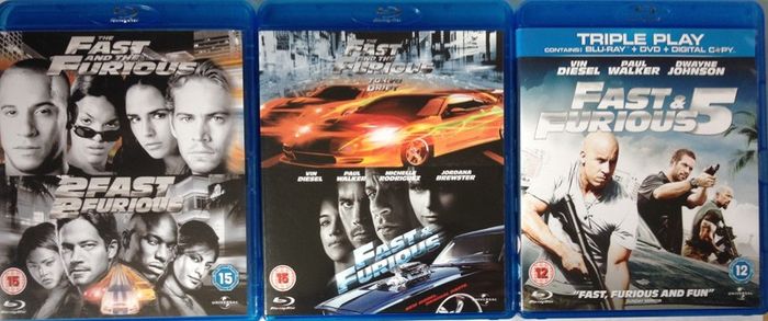 Fast & Furious Movies 1-7 [Blu-ray Movie] Paul Walker & Vin Diesel [Blu-ray Movie]