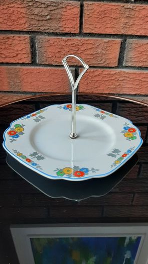 Vintage Cake/Sandwich/Tidbit Plate
