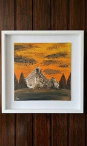 Fine abstract art painting (Amber Ridge)