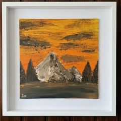 Fine abstract art painting (Amber Ridge)