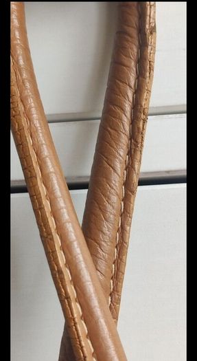 Reversible Genuine Pebbled Leather & Suede Tote / Sack Bag