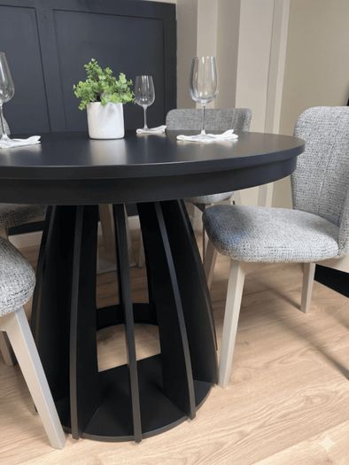 Axis Black Extendable Dining Table 100 to 140cm