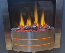 Stanley Argon Bailey Insert Electric Fire Brushed Chrome