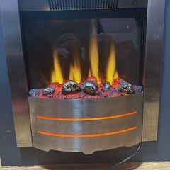 Stanley Argon Bailey Insert Electric Fire Brushed Chrome