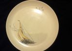 Vintage Pallisy plate,Golden Regatta pattern.