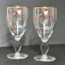Vintage Irish Coffee Glasses Set of 2 Gold Rim Retro Whiskey Coffee Glassware Image 3