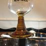 Vintage Black Tower Wine glasses Image 3