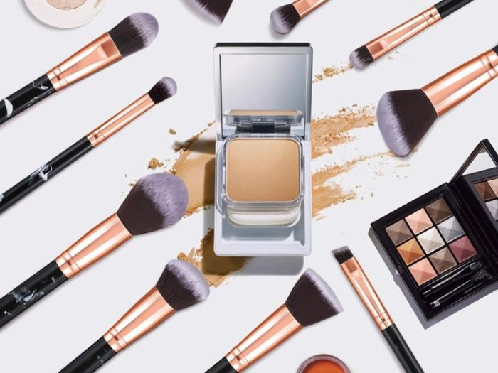 Makeup Brushes 10Pcs Marble Makeup Brush Set Foundation Powder Blush Blending Eyeshadow Brushes Sets (FREE POSTAGE)