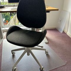 Ikea Hattefjaell Office Chair Light Grey