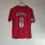 man utd 2005 rooney shirt size small ptp 19" in good condition Image 2