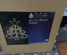 Christmas decorative lightning Swirl Tree