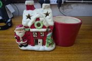 Christmas plant pot and decoration