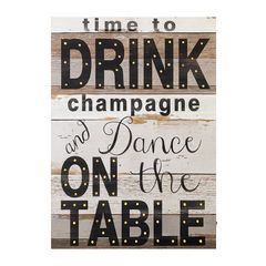 LED - Drink Champagne Sign