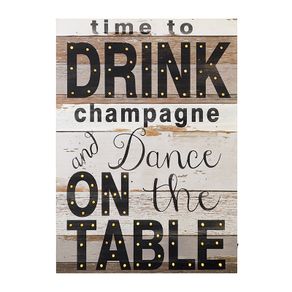 LED - Drink Champagne Sign