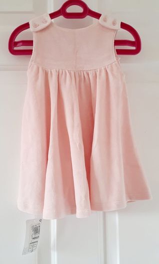 BNWT M&S Baby Girl Pinafore Velvet Dress (3-12month)