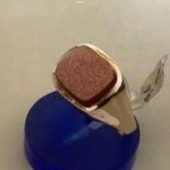 New 9ct Gold Ring. Having A Very Unusual Gold Stone. (GREAT PRICE)