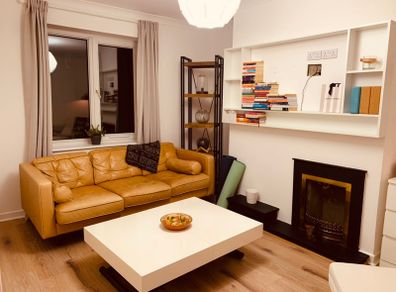 3-Seater Tan Leather Couch