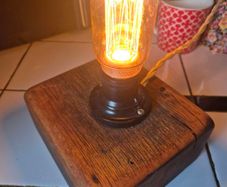 Vintage style handmade industrial lamp