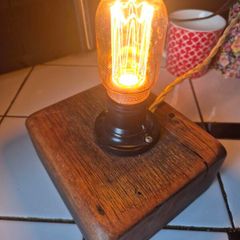 Vintage style handmade industrial lamp