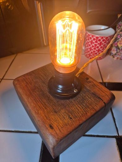 Vintage style handmade industrial lamp